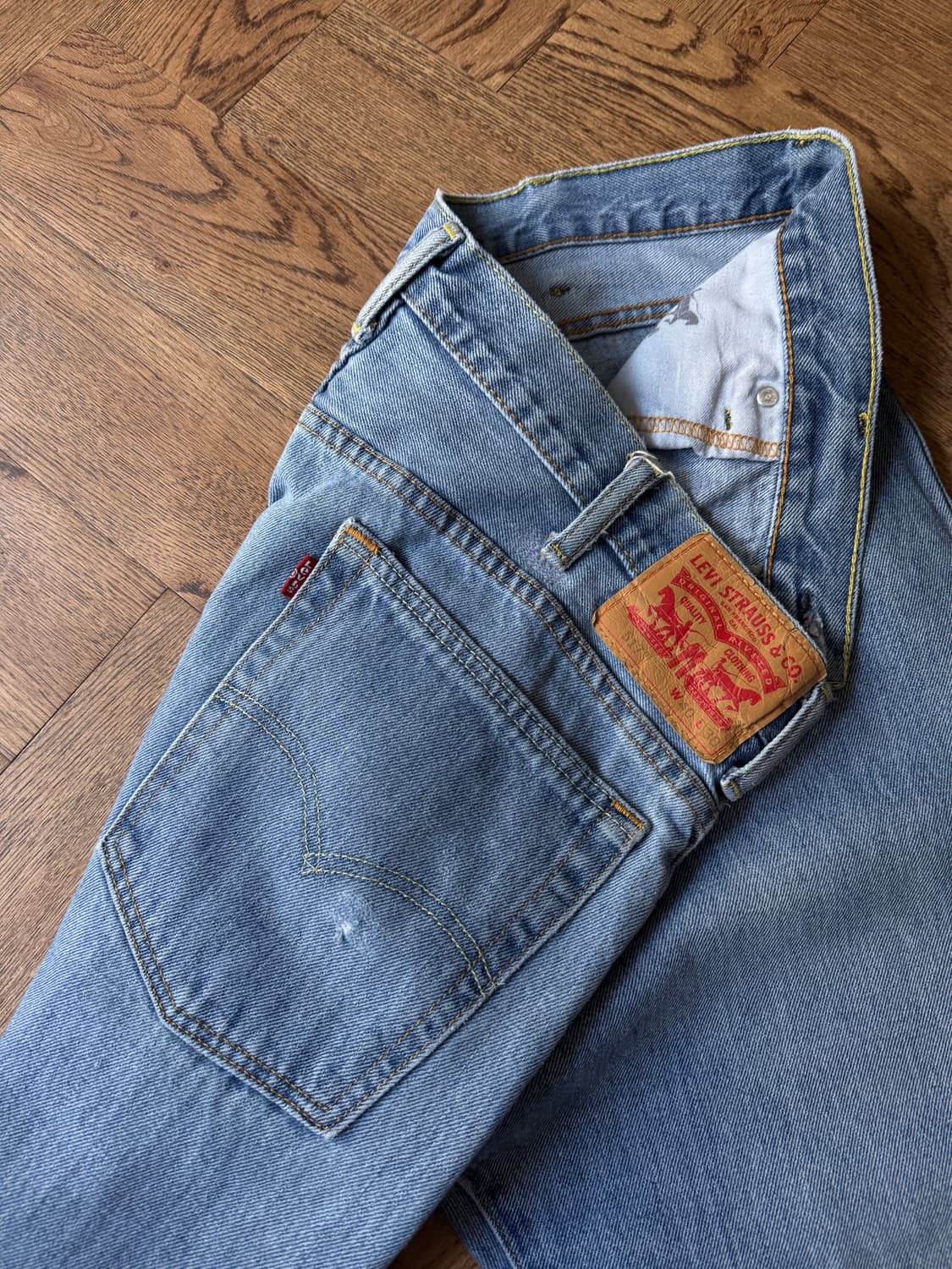 [40]리바이스 517 미디엄블루 플레어 데님 팬츠 F45 상품이미지4