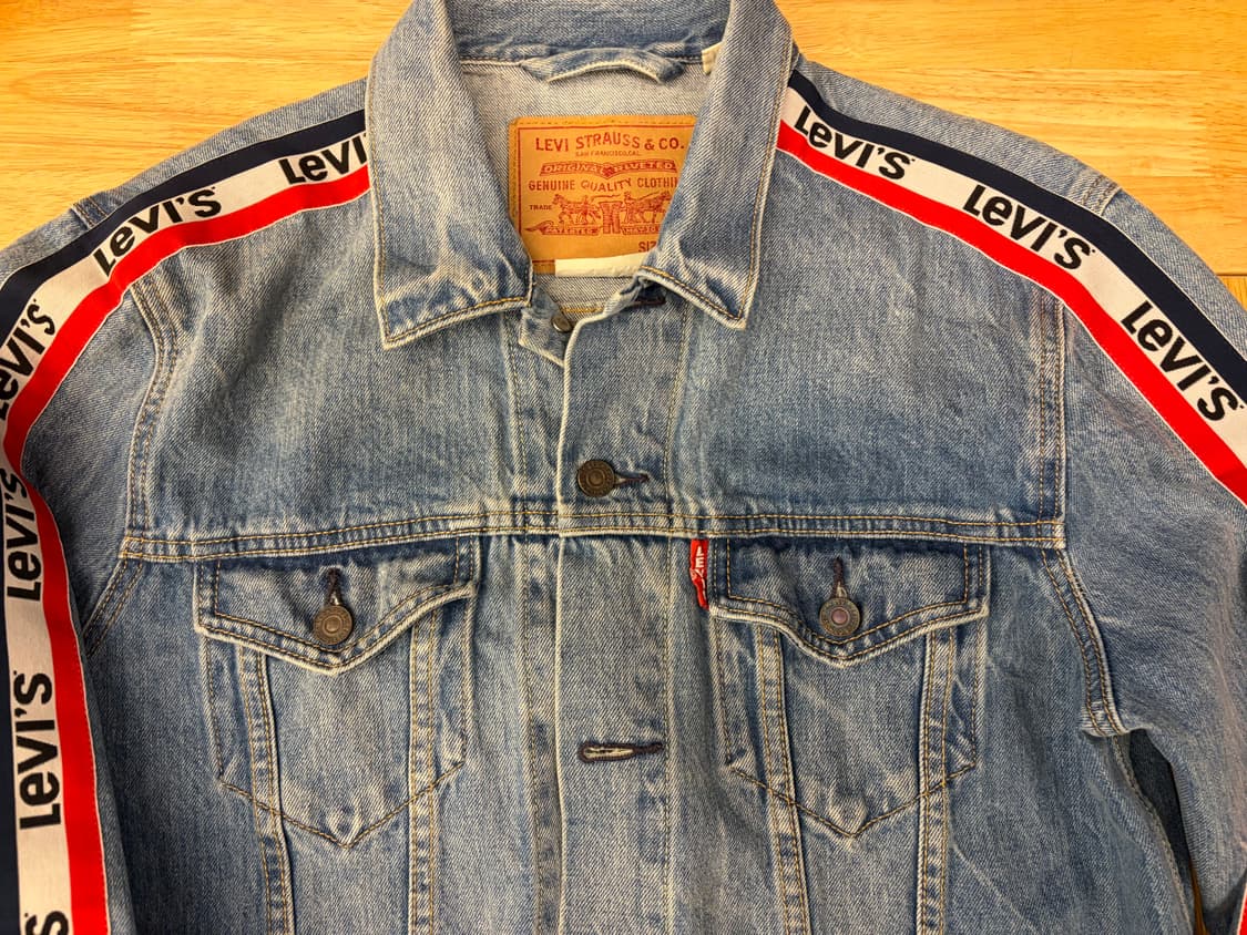 [L]리바이스 데님 트러커 청자켓 로고 테이프 상품이미지2