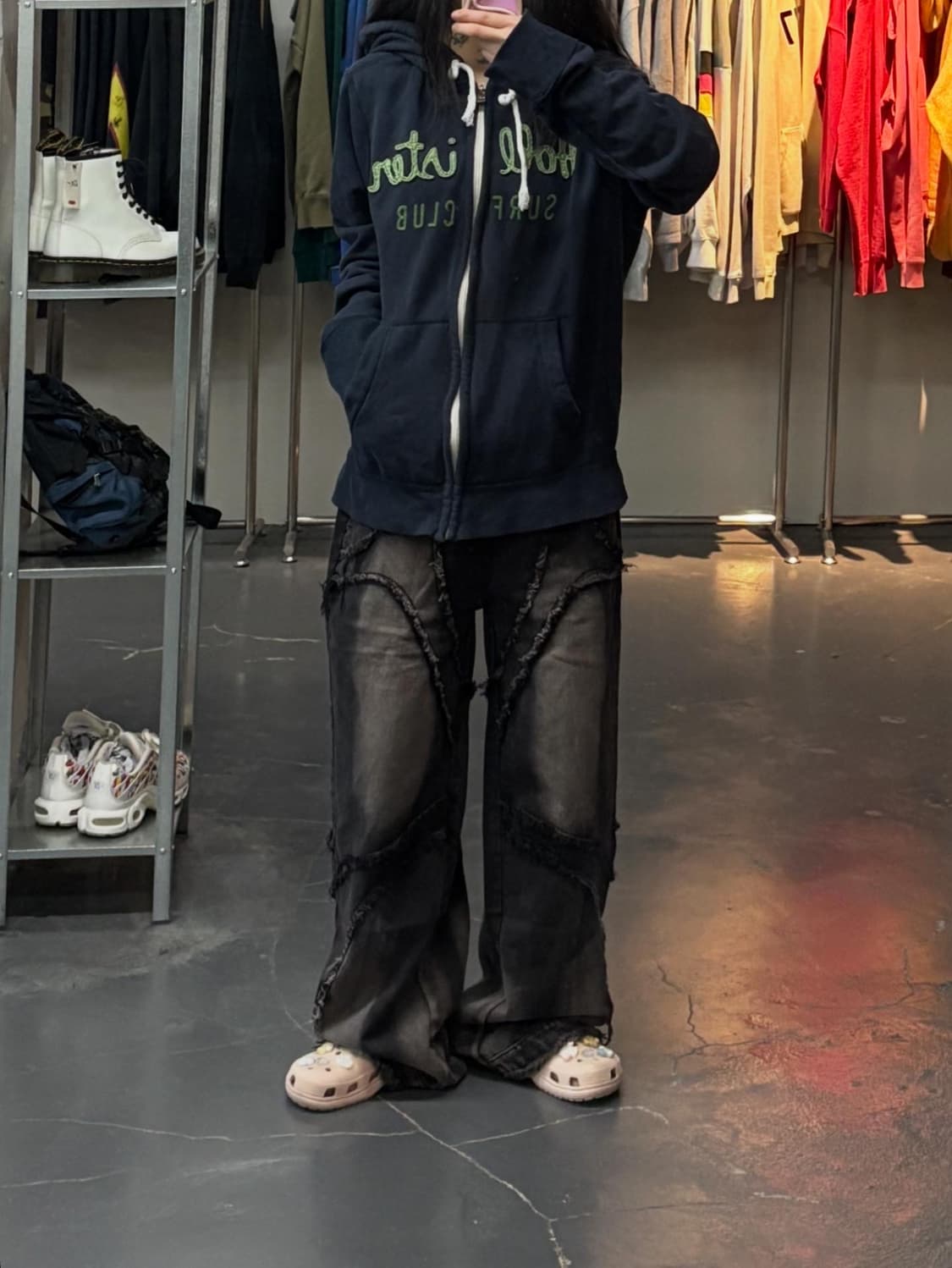 홀리스터 서프클럽 네이비 후드집업 A3010 상품이미지1