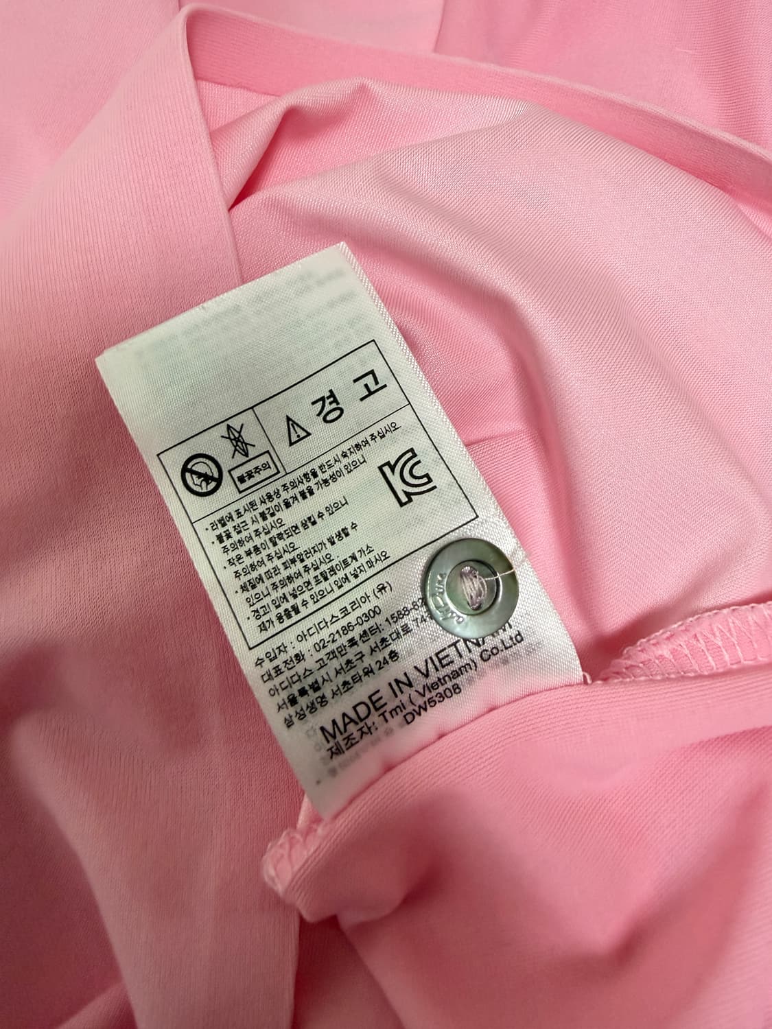 아디다스 골프 아디퓨어 핑크 민소매 나시 티셔츠 S 상품이미지10