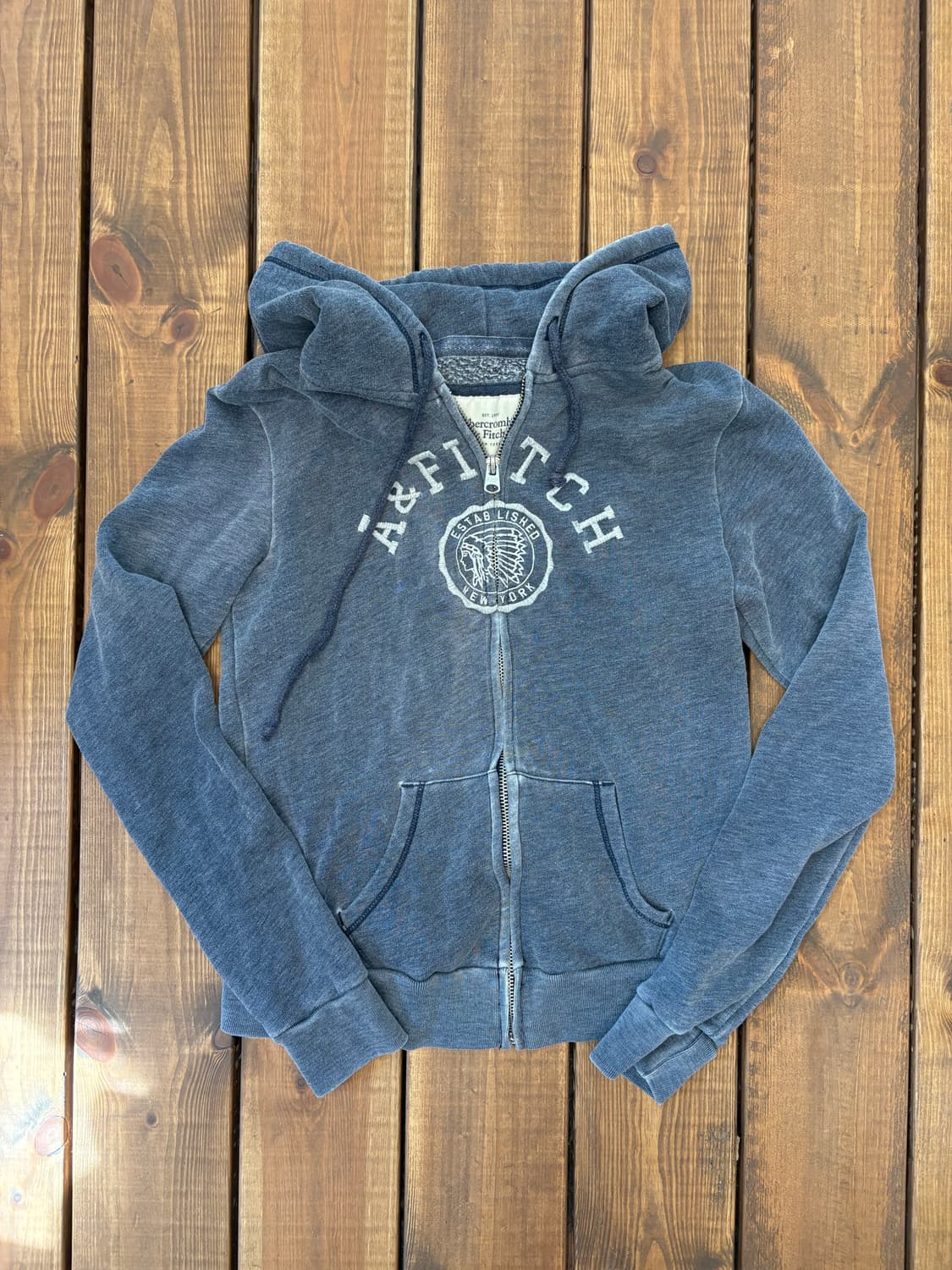 아베크롬비 그레이 블루 후드집업 상품이미지5