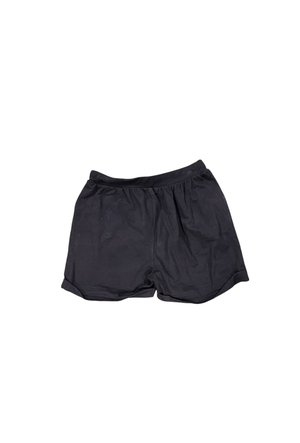 P051 PEANUTS 캐릭터 자수 포인트 검정 반바지 L 상품이미지2