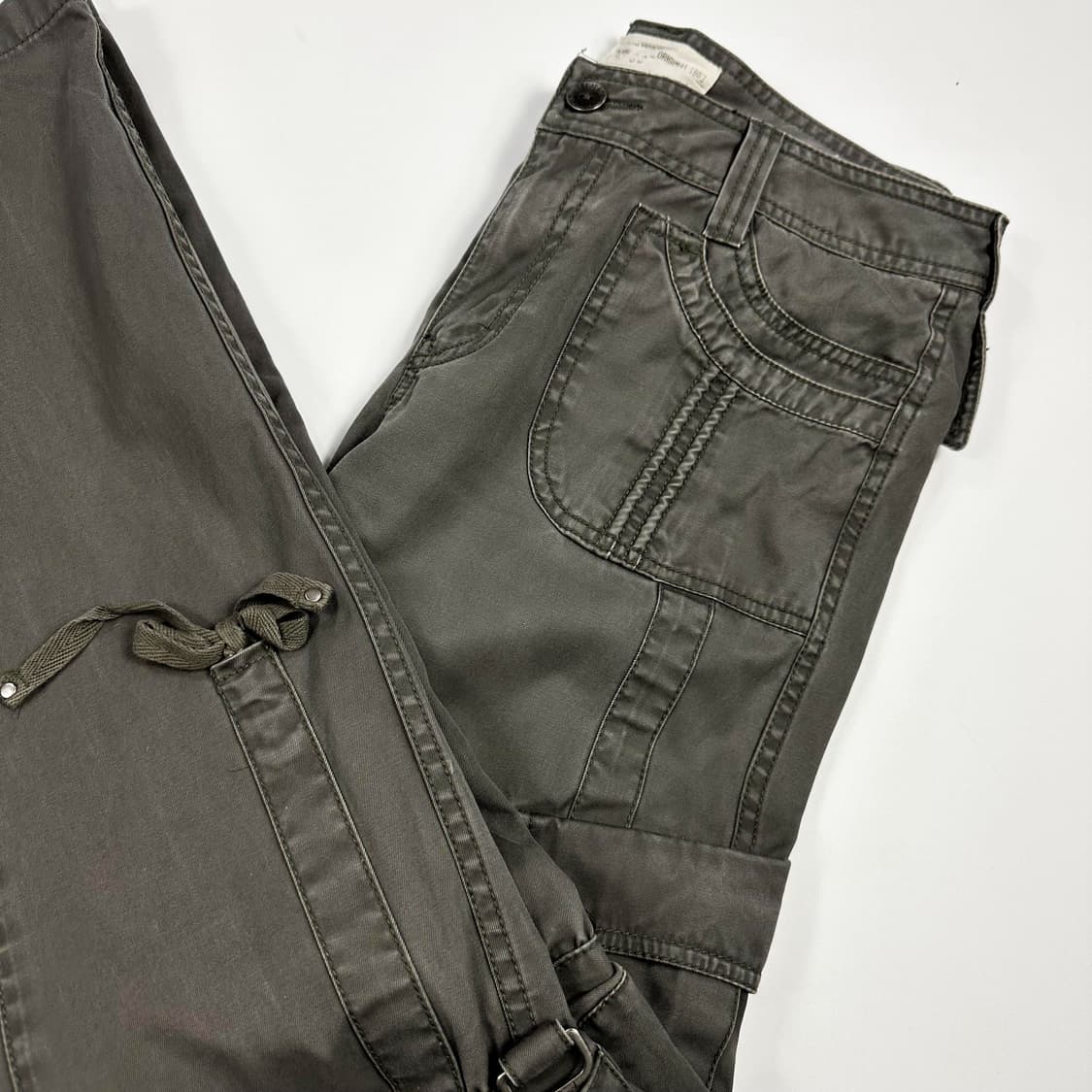 VTG 빈티지 스트레이트 카키 카고팬츠 (30인치 여성추천) 상품이미지1