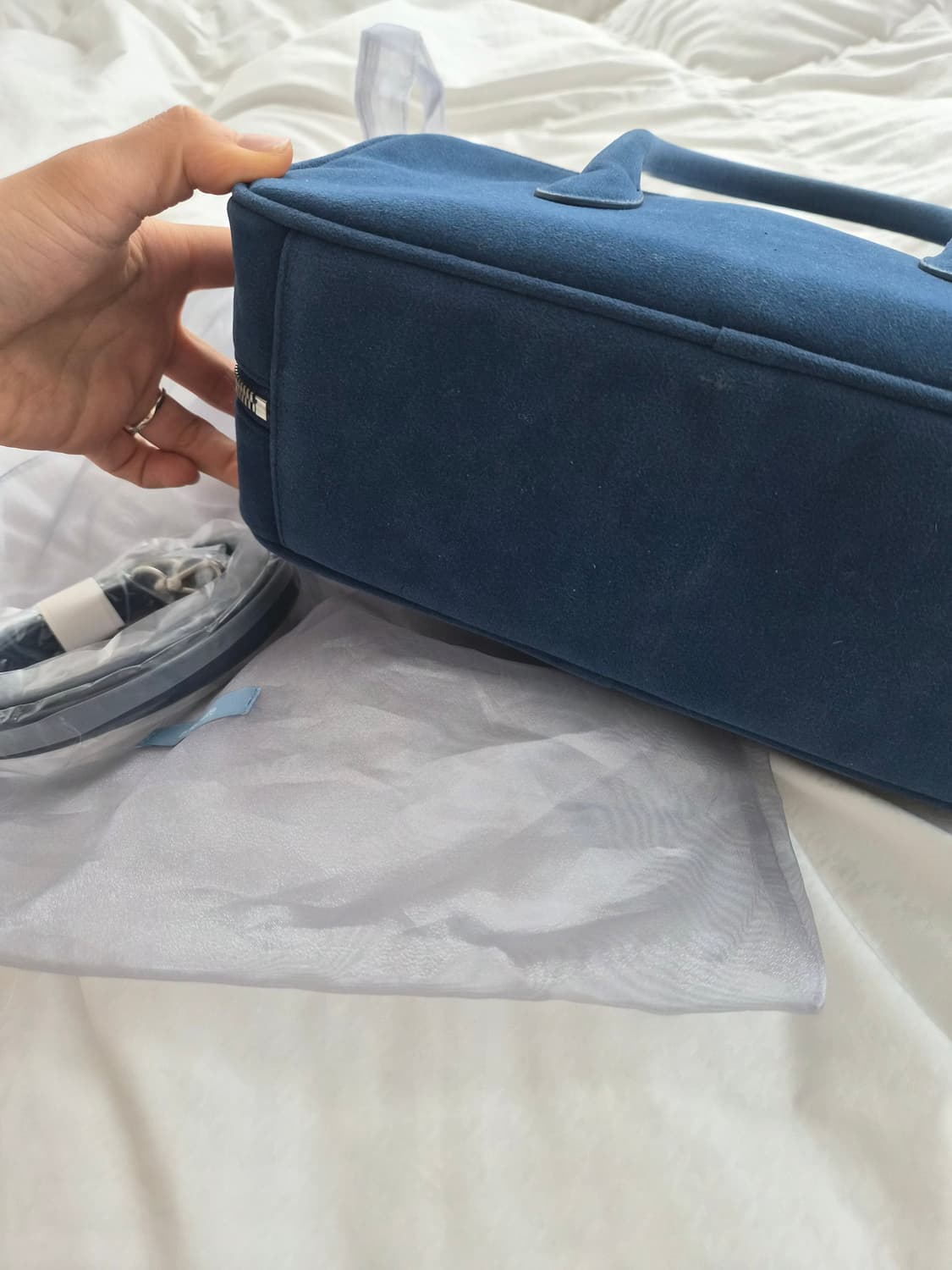 (품절대란)노앤뮤트 스웨이드 바게트백 상태좋음 무배O 상품이미지7