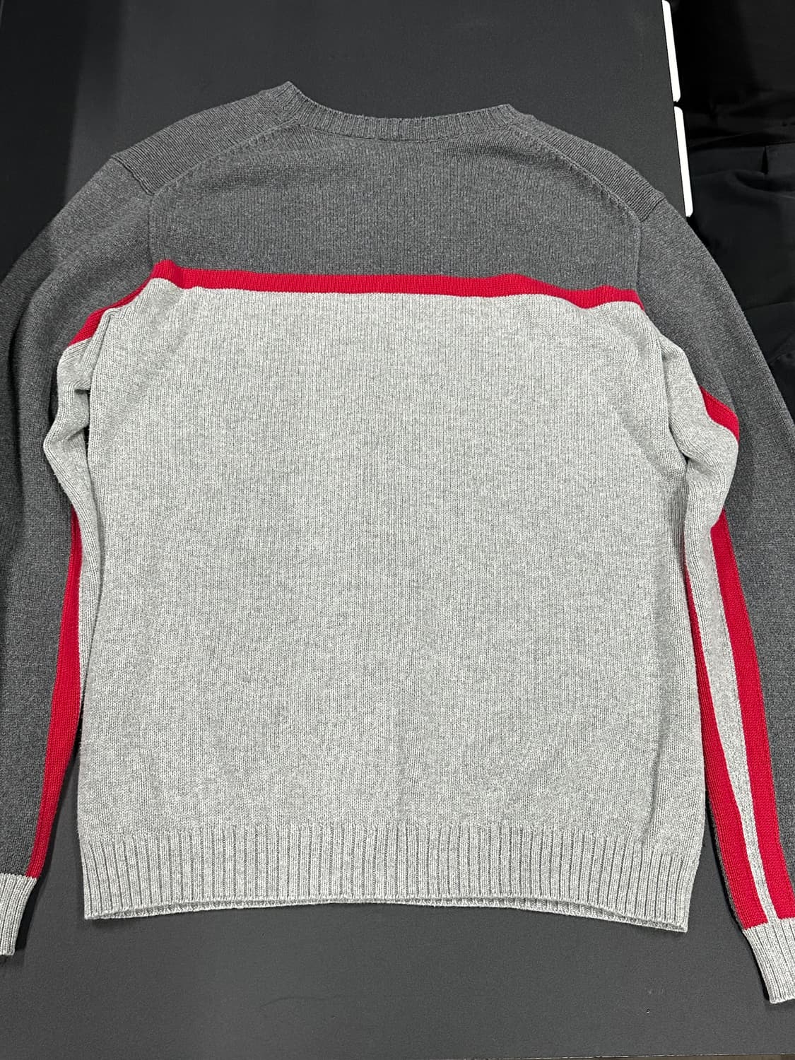 아르마니 익스체인지 로고 배색 니트 스웨터 상품이미지7