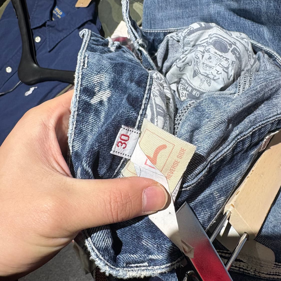 에비수 빈티지 워싱 데님 팬츠 상품이미지5