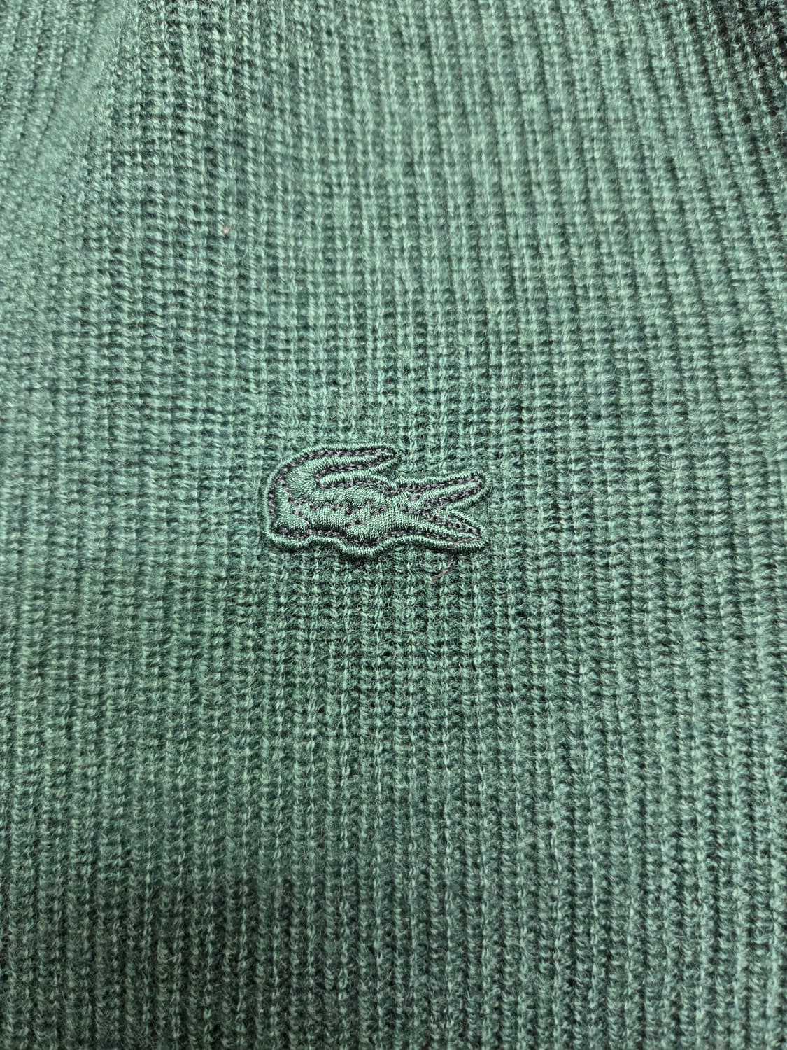 라코스테 다크그린 캐시미어 반집업 상품이미지3