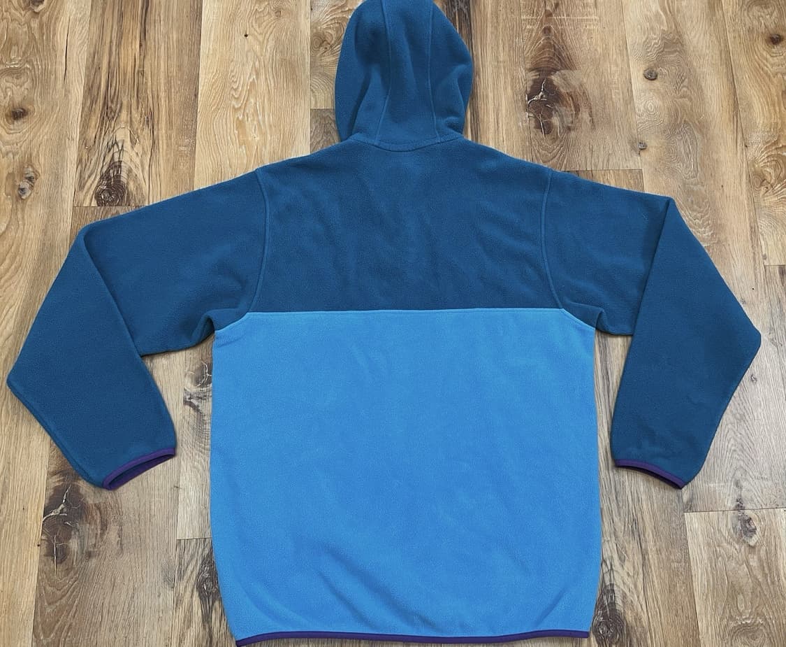 13FW 파타고니아 신칠라 후드 스냅-T 플리스 틸 스카이블루 퍼플 포켓 상품이미지5