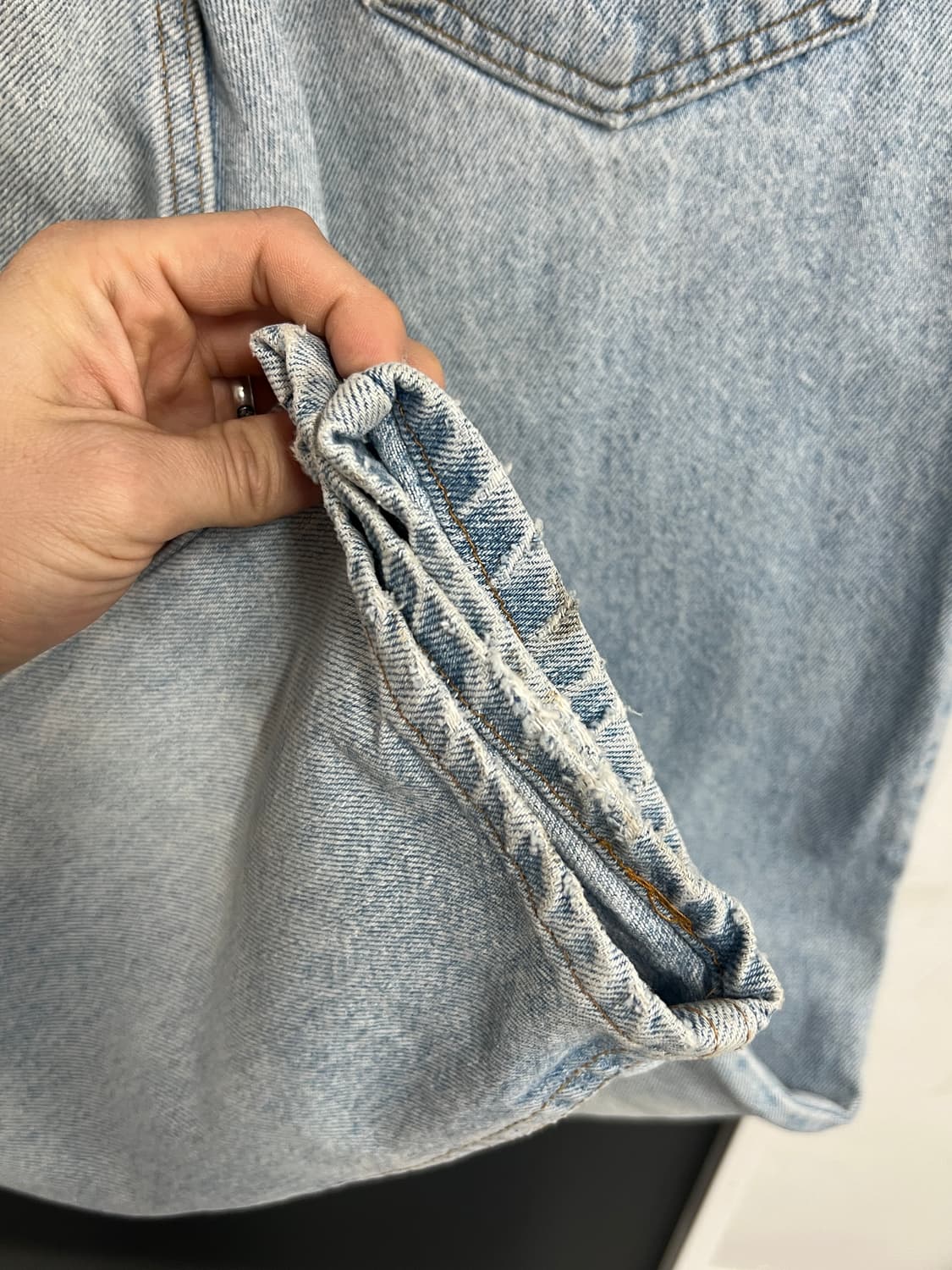 90s USA Levis 리바이스 550 릴렉스핏 연청 데님 팬츠 상품이미지4