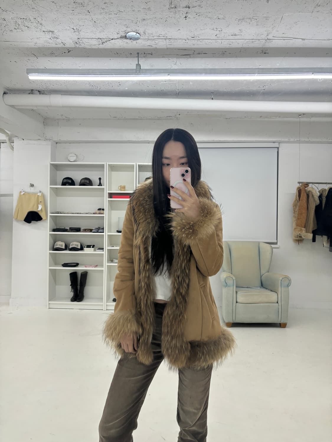 Cecil mc bee 라쿤 무스탕 퍼자켓 상품이미지9