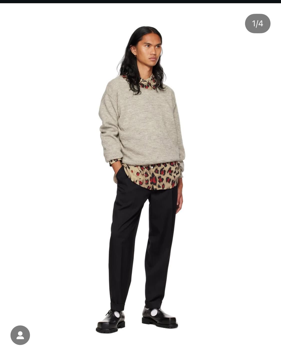 마리아노 트위스트 울 데미지 니트 상품이미지6