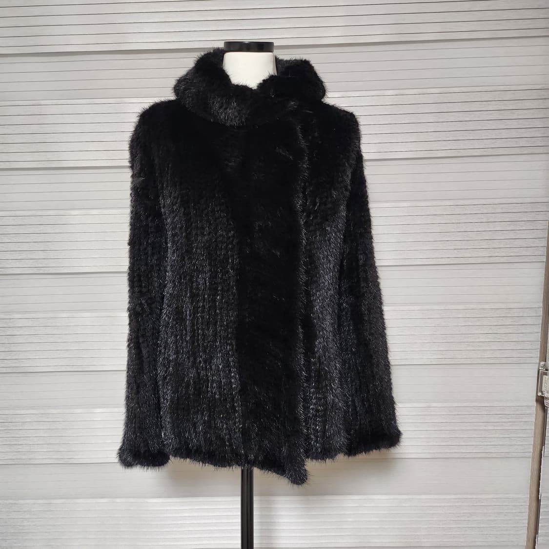 《새상품》100%밍크 니팅 가디건 스타일 코트 상품이미지1