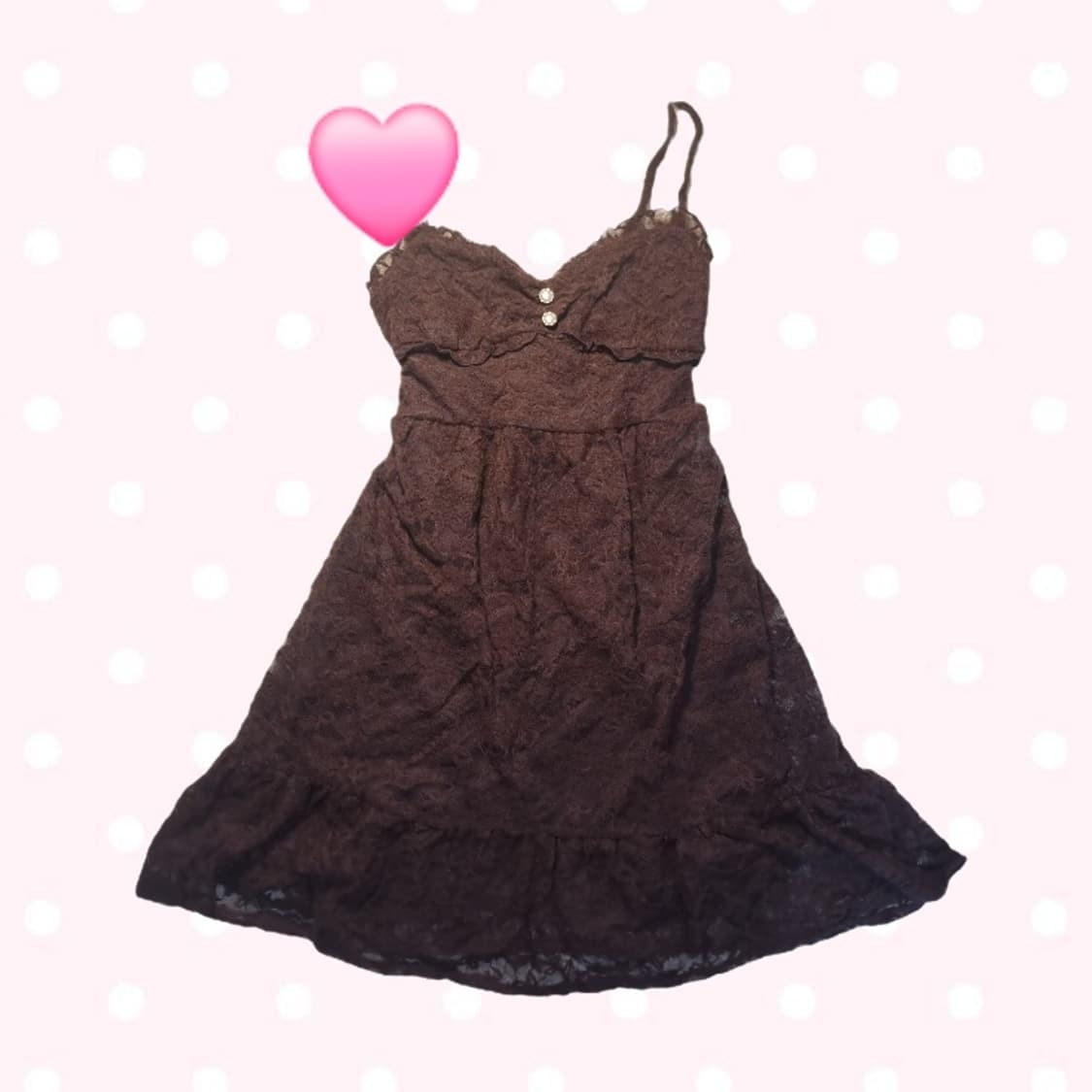 초희귀 리즈리사 초코 레이스 원피스 히메갸루 라떼갸루 빈티지 상품이미지2