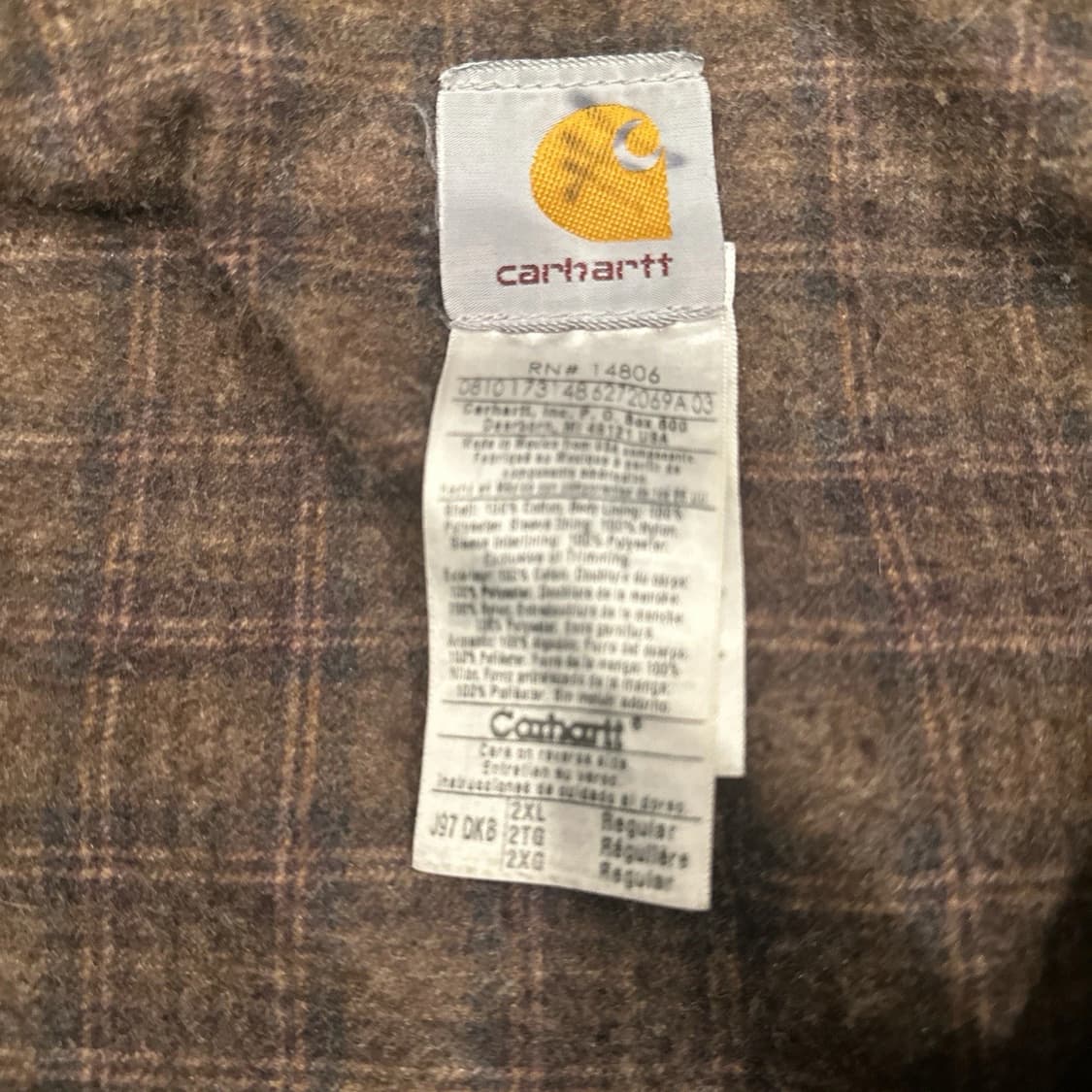 칼하트 J97 빈티지 디트로이트 자켓 다크 브라운 상품이미지4