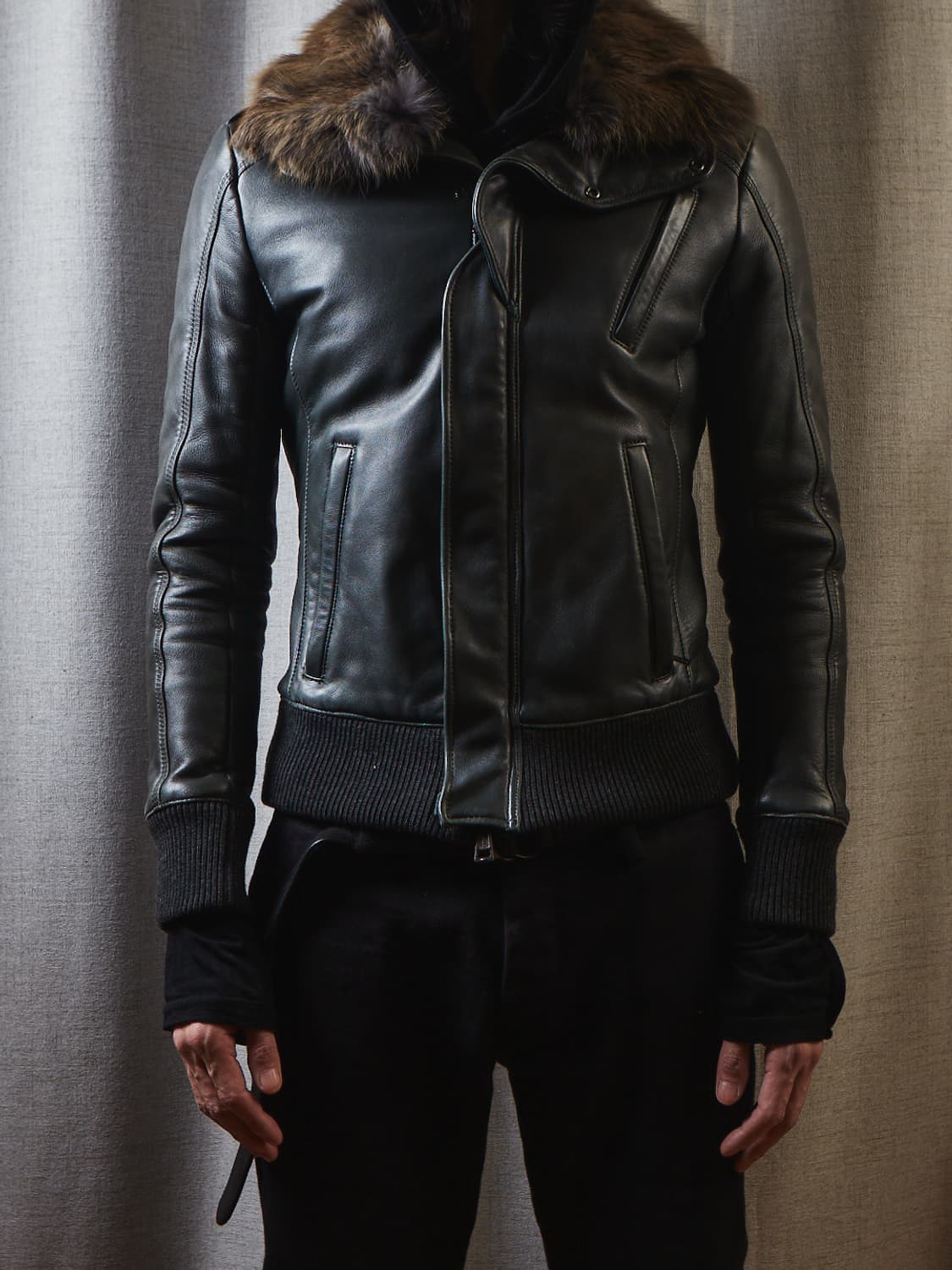 Akm 퍼 레더 자켓 상품이미지8