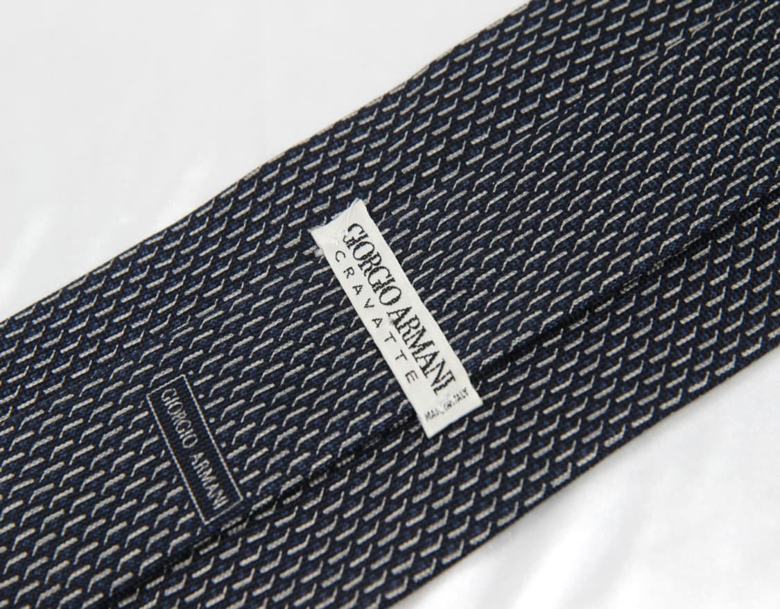 알마니 9.7cm A-등급 남자 명품 넥타이 상품이미지3