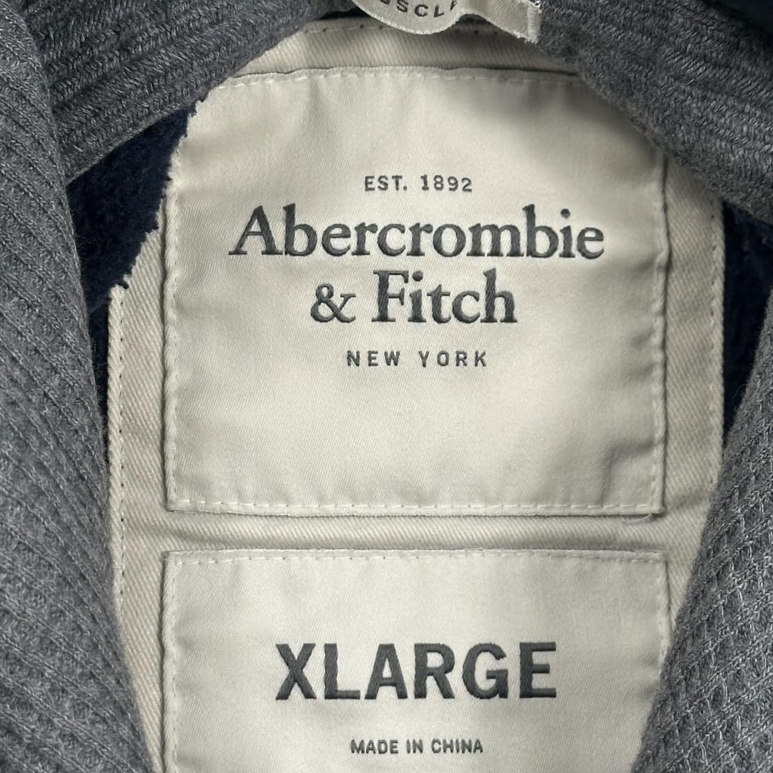 아베크롬비 OG y2k 빈티지 헤비코튼 후드티 네이비 XL 상품이미지5