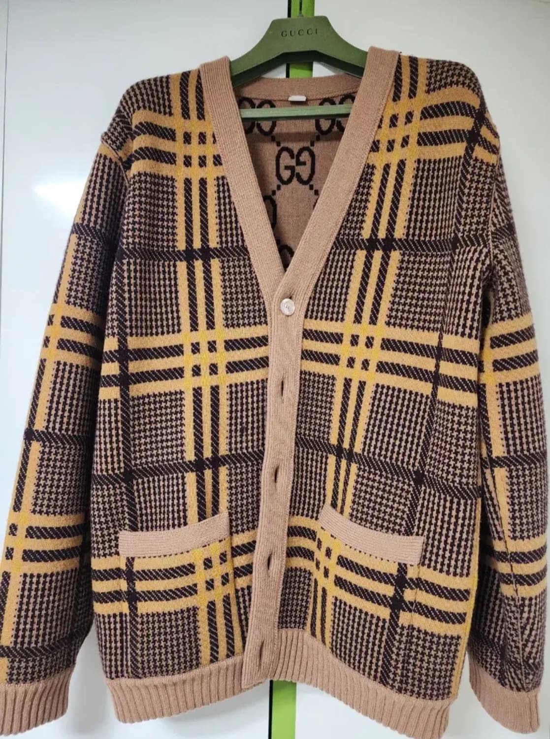 구찌 리버시블 브라운 니트 가디건 S사이즈 100사이즈 상품이미지3
