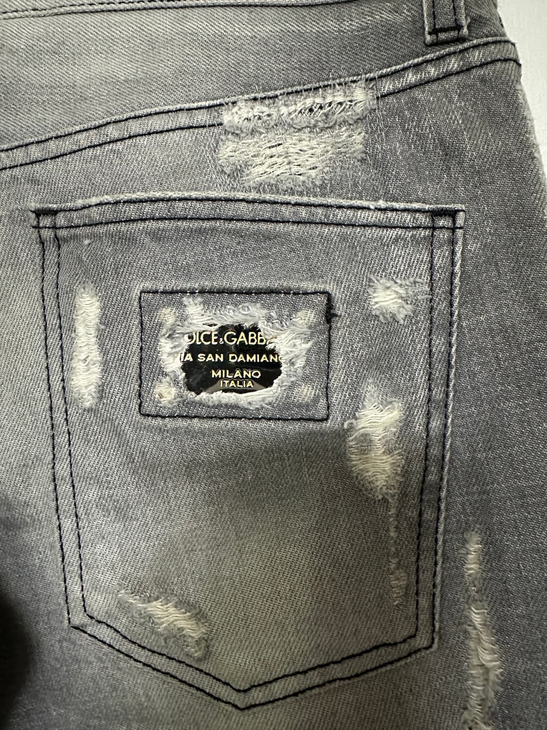 돌체앤가바나 데미지 청바지 상품이미지3