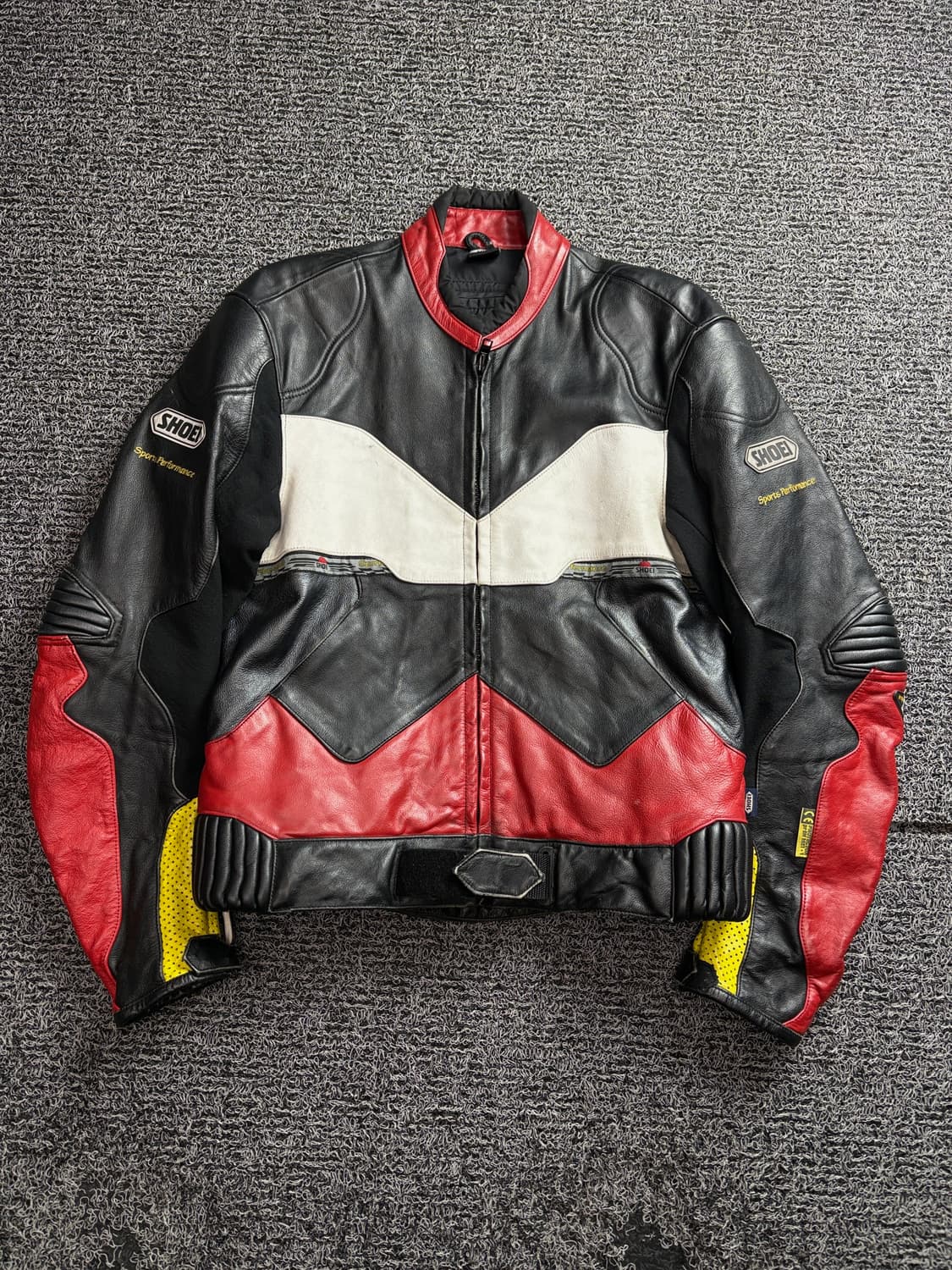 Shoei 빈티지 레이싱 라이더 레더 자켓 3206 상품이미지2