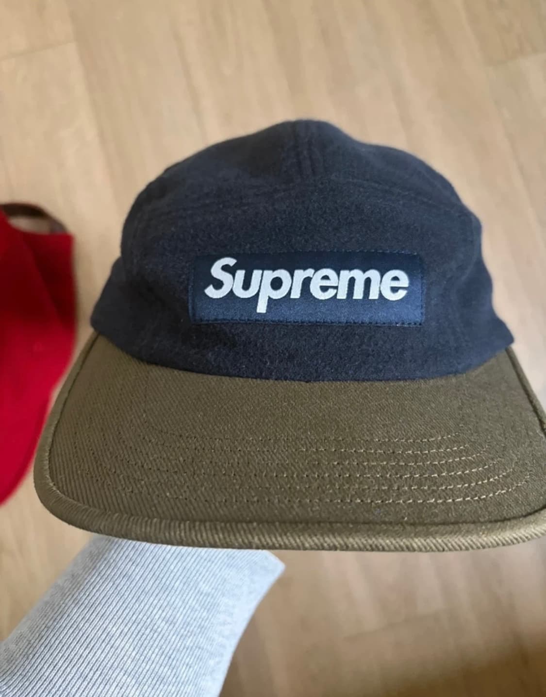 슈프림 캠프캡 네이비/카키 상품이미지1