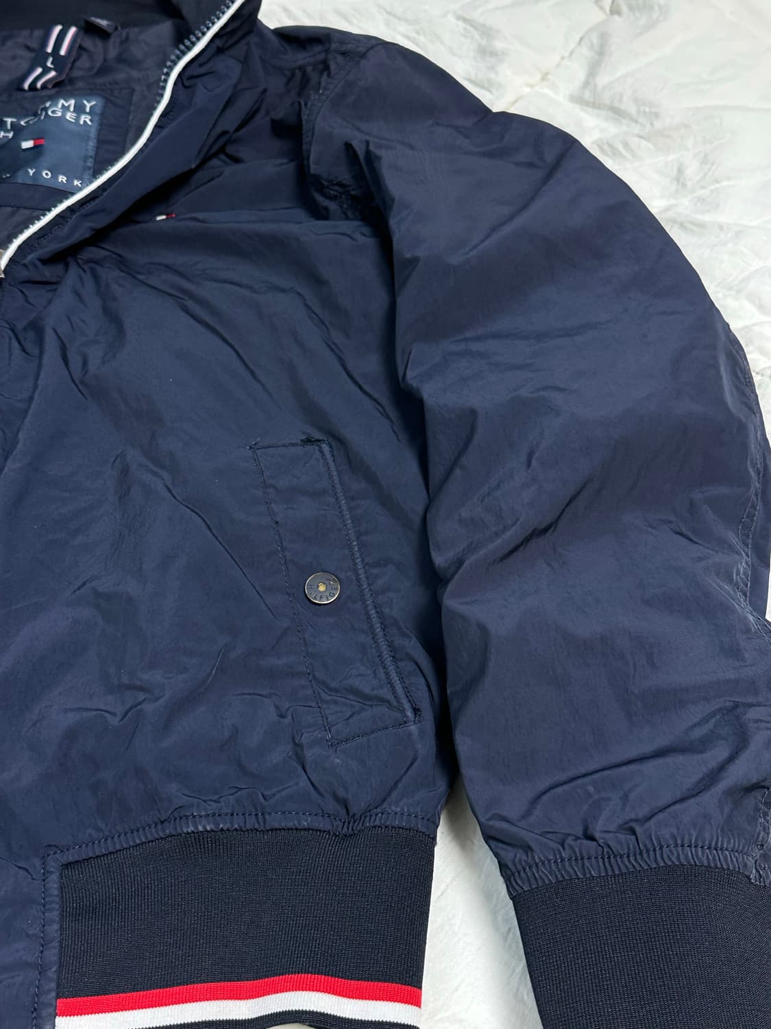 타미힐피거 네이비 블루종 바람막이 자켓 미디움 상품이미지7