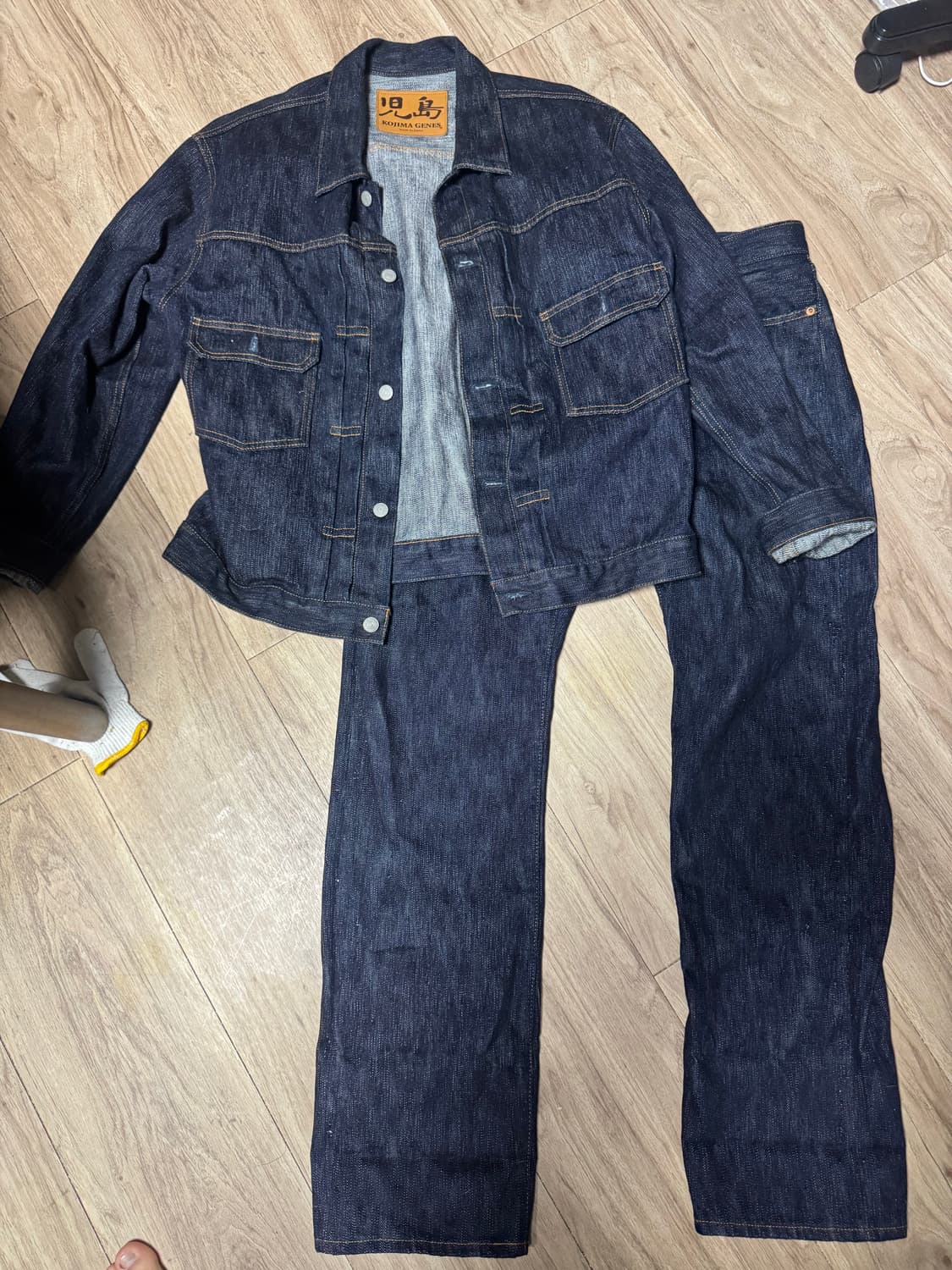 코지마진스 헤비데님셋업 상의XL 하의36 상품이미지1