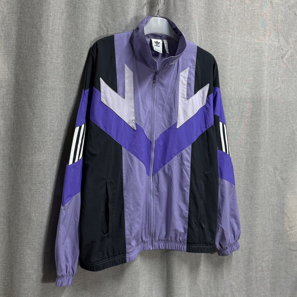 [2XL] 아디다스 리카이브 퍼플 블랙 바람막이 자켓 상품이미지2