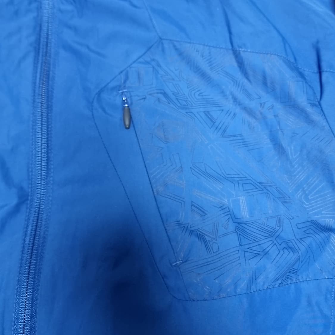 아식스 블루 바람막이 자켓(100) 상품이미지3