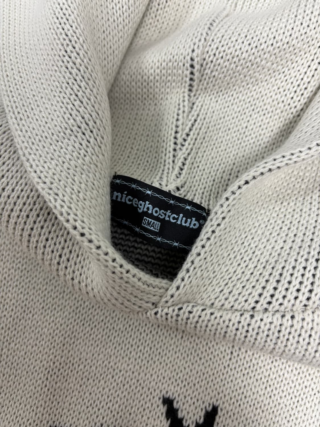 나이스고스트클럽 니트 후드 S 사이즈 상품이미지2