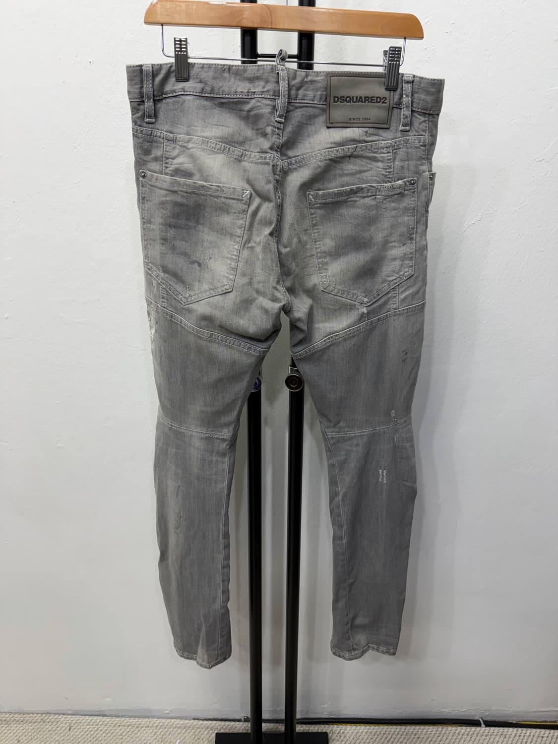 정품) 디스퀘어드2 데미지 워싱 타이디 바이커 청바지 46 상품이미지5