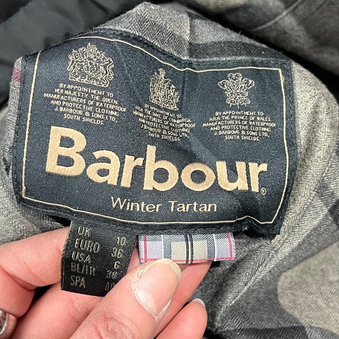 바버 타탄 리버시블 자켓 s09128 상품이미지9