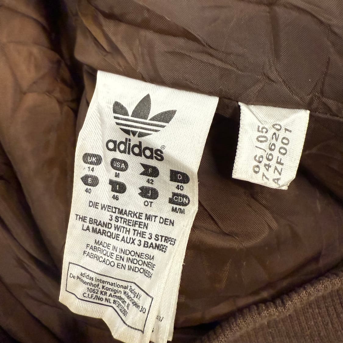 아디다스 브라운 초코 털 조끼 패딩 상품이미지5