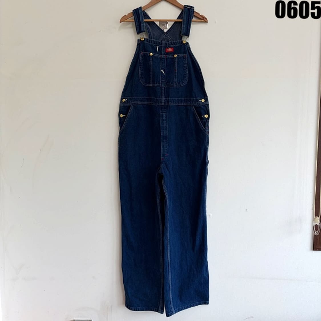 디키즈 인디고 데님 빕 오버롤 점프수트 36X30 0605 상품이미지1