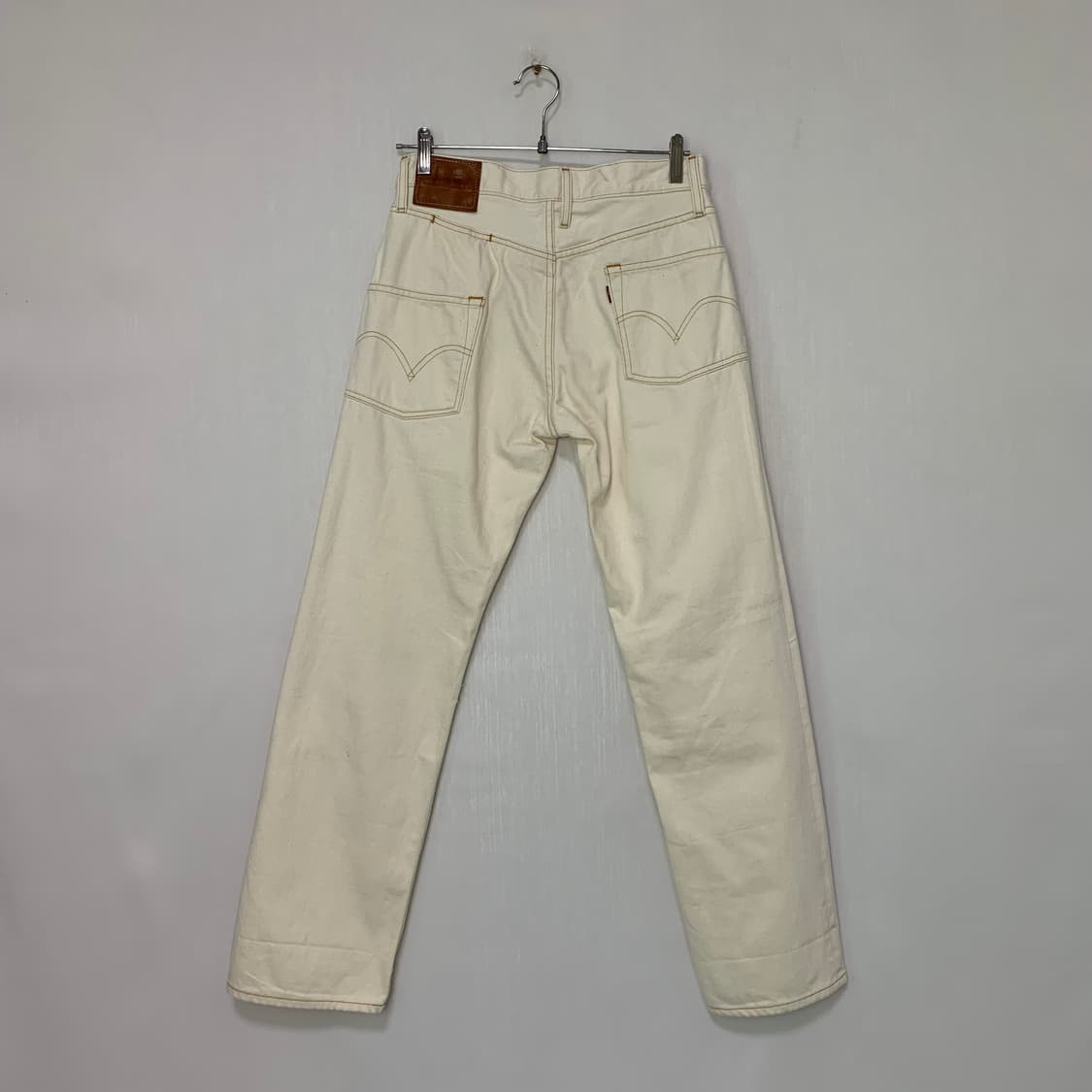 빈티지 리바이스 생지 아이보리 데님 코튼 팬츠 면바지 29인치 상품이미지5