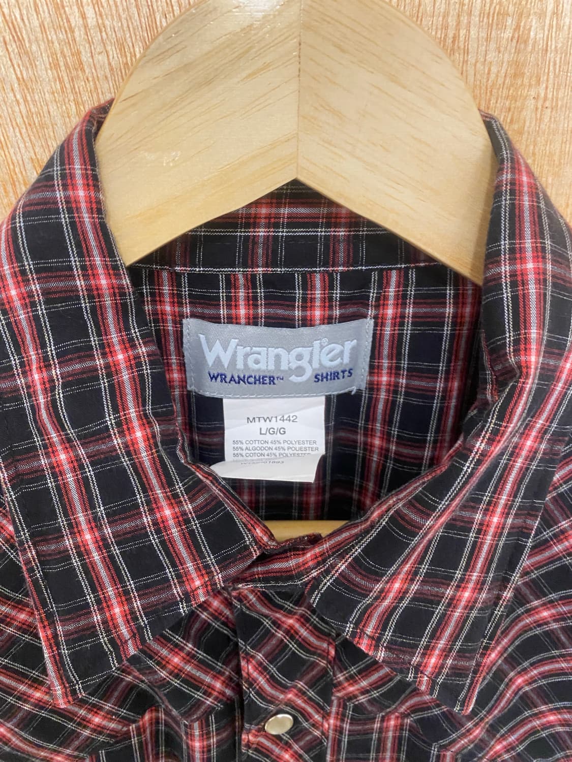 WRANGLER check western shirts 랭글러 웨스턴 셔츠 상품이미지7
