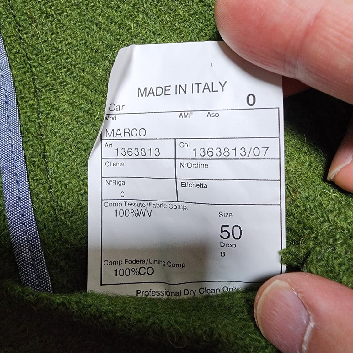 [50] 알테아 ALTEA / 해리스 트위드 울 자켓 그린 상품이미지8