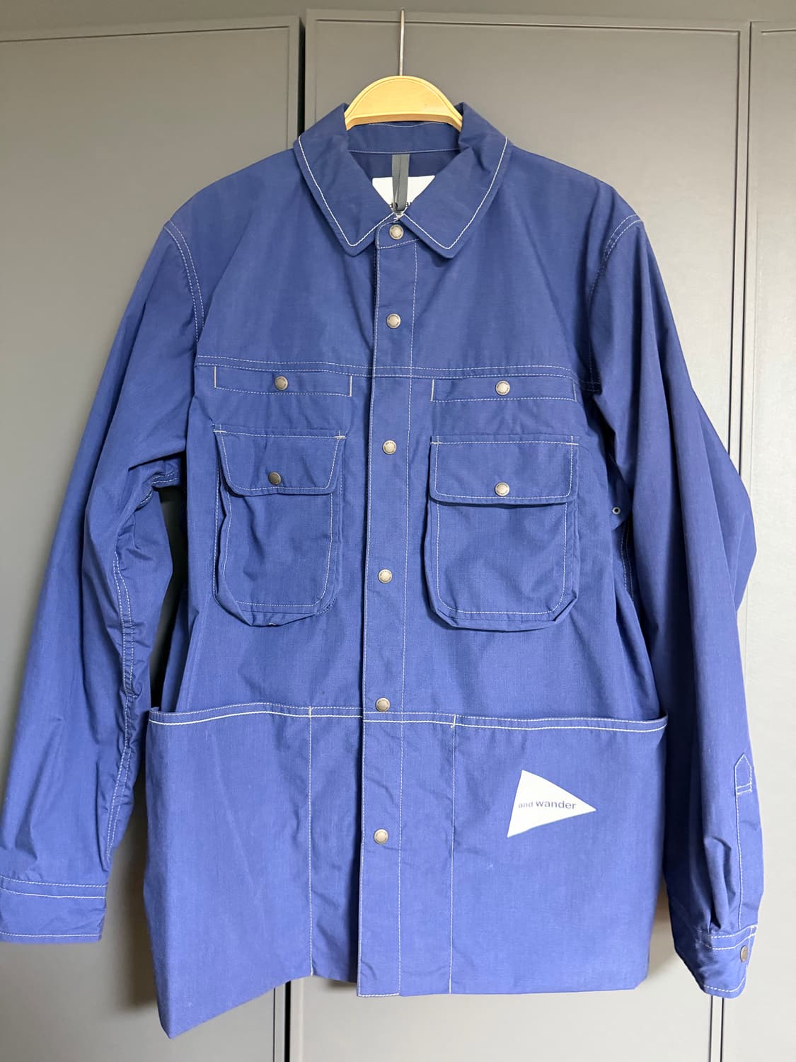 (4)앤드원더 셔츠 자켓 블루 상품이미지1