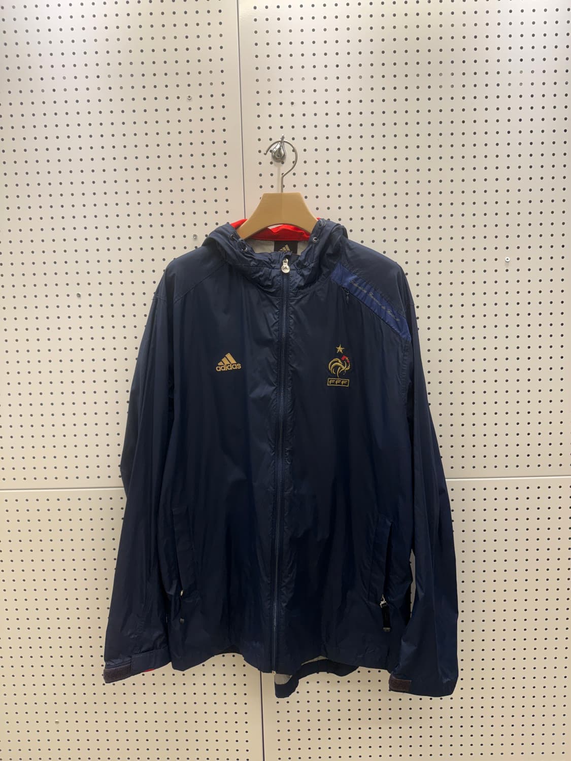 아디다스 프랑스 국가대표 FFF 네이비 윈드브레이커  상품이미지2