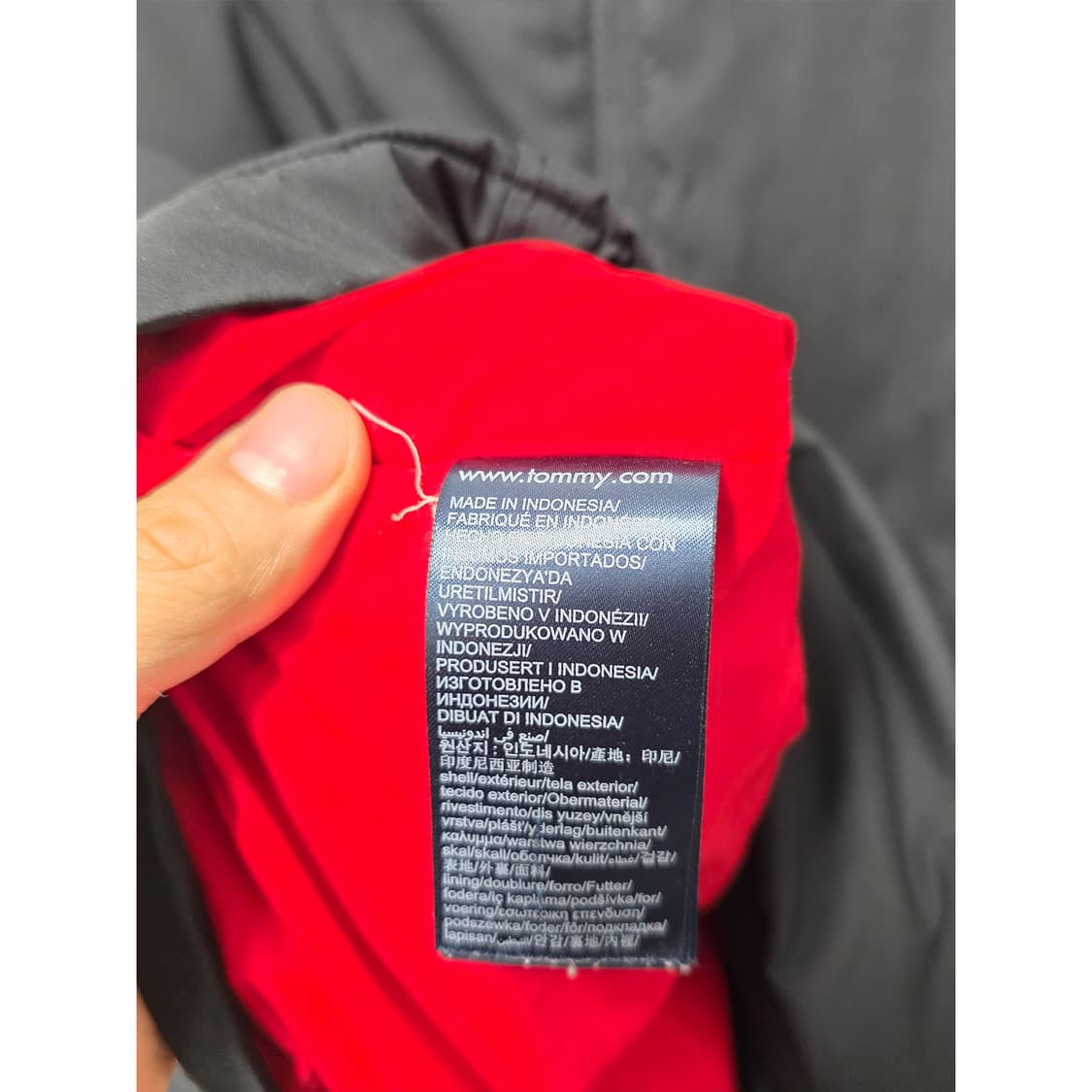 택포) 타미힐피거 블랙 기모 아노락 L 상품이미지3