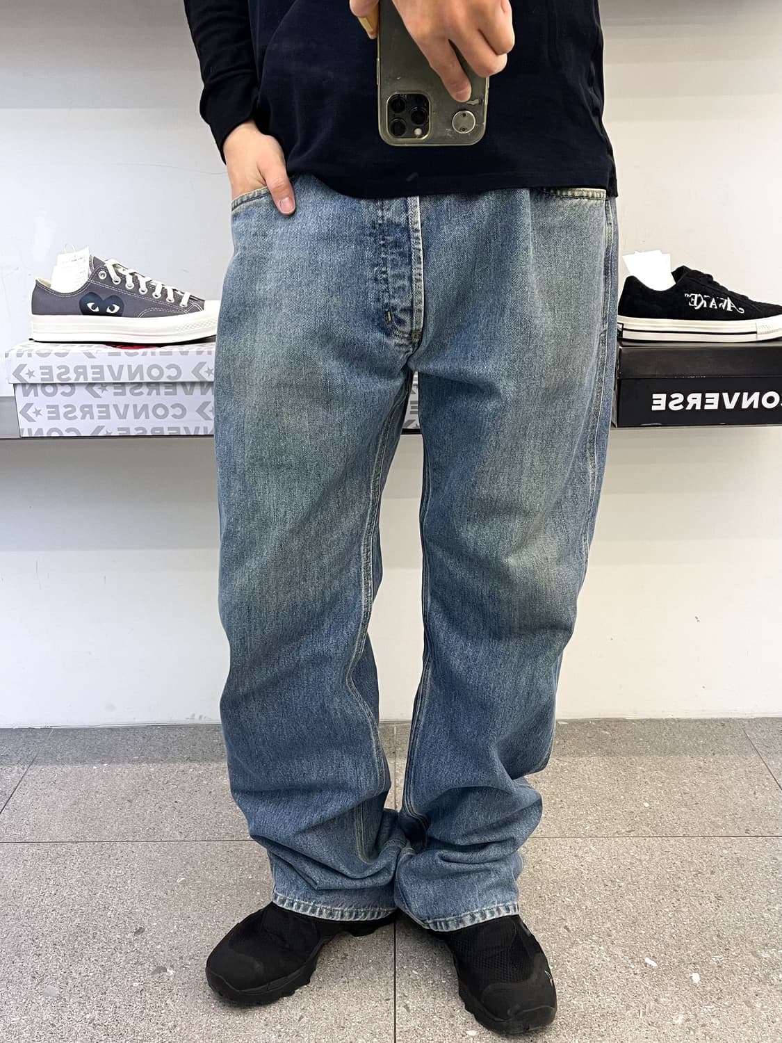 칼하트 와이드 데님 팬츠 상품이미지1