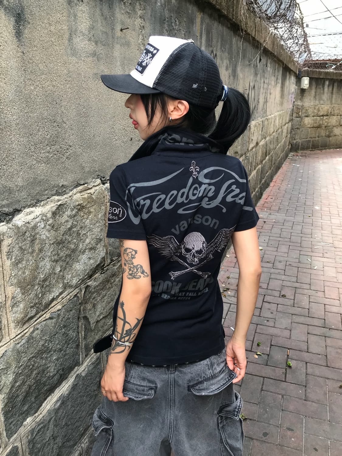 < Vanson X Cook Jeans Collaboration PK T 상품이미지2