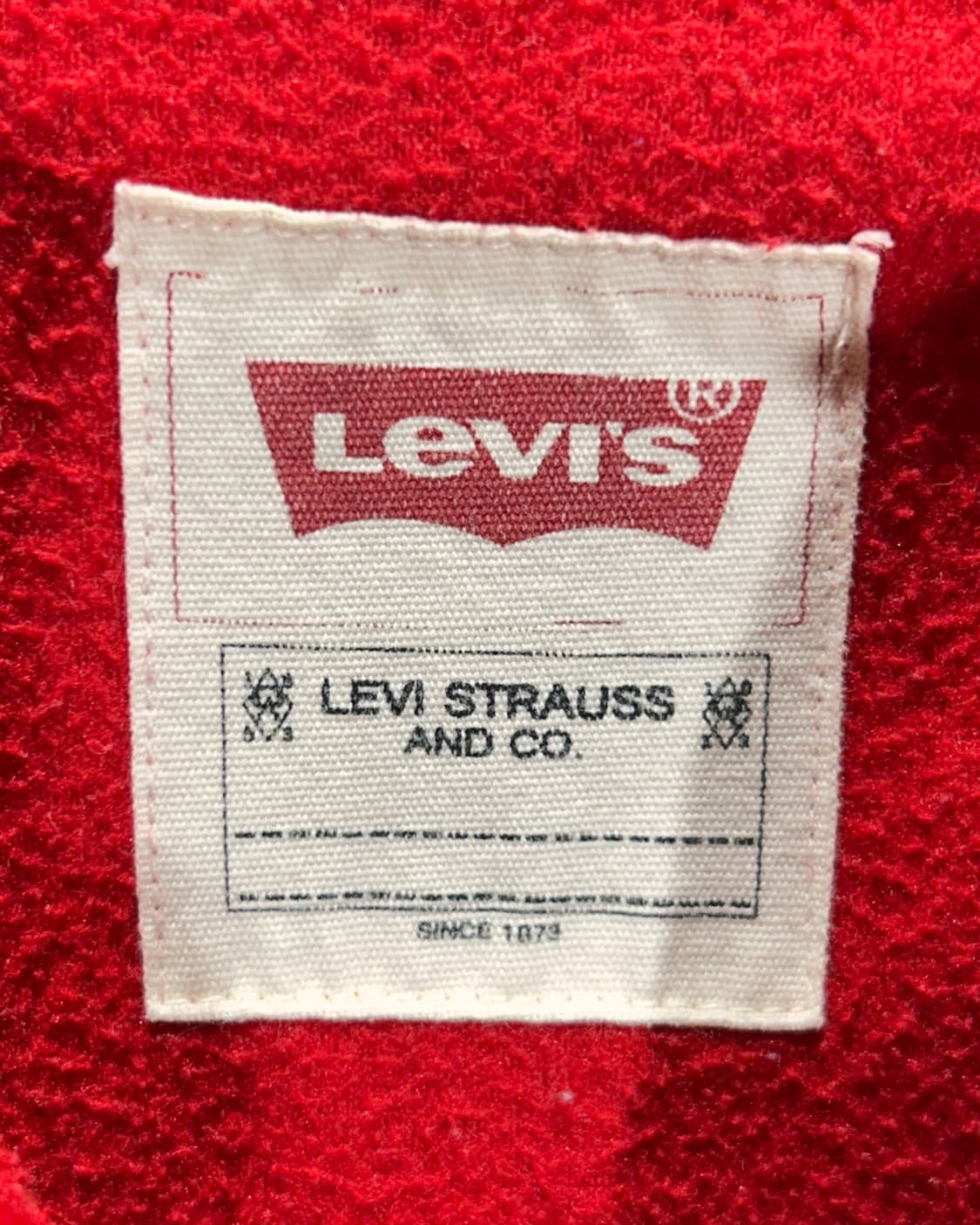 M 리바이스 어센틱 로고 레드 플리스 상품이미지5