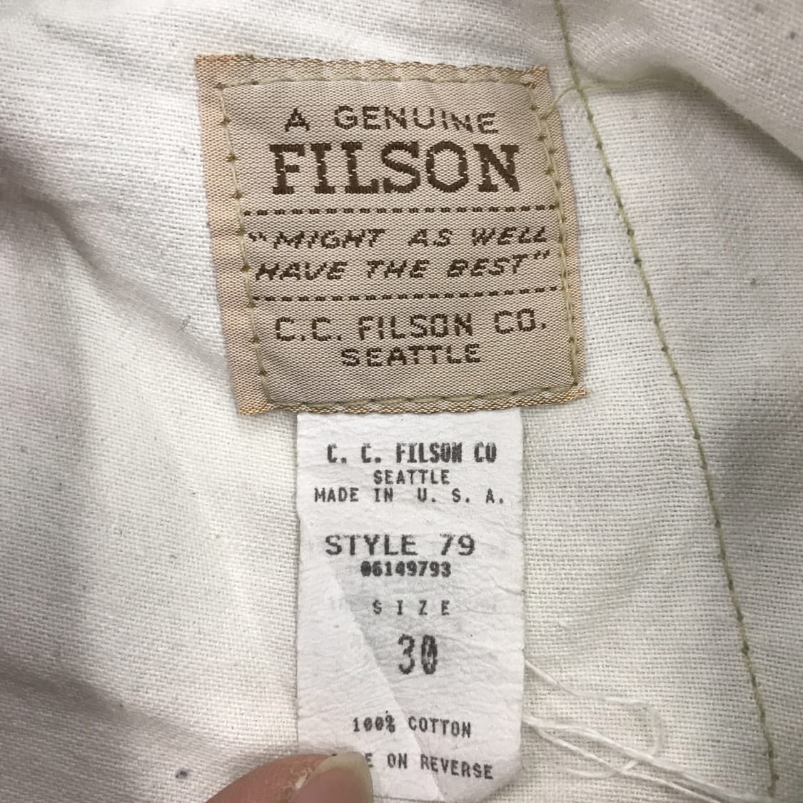 FILSON 필슨 80-90s 틴 클로스 치노팬츠 [26-27인치] 상품이미지5
