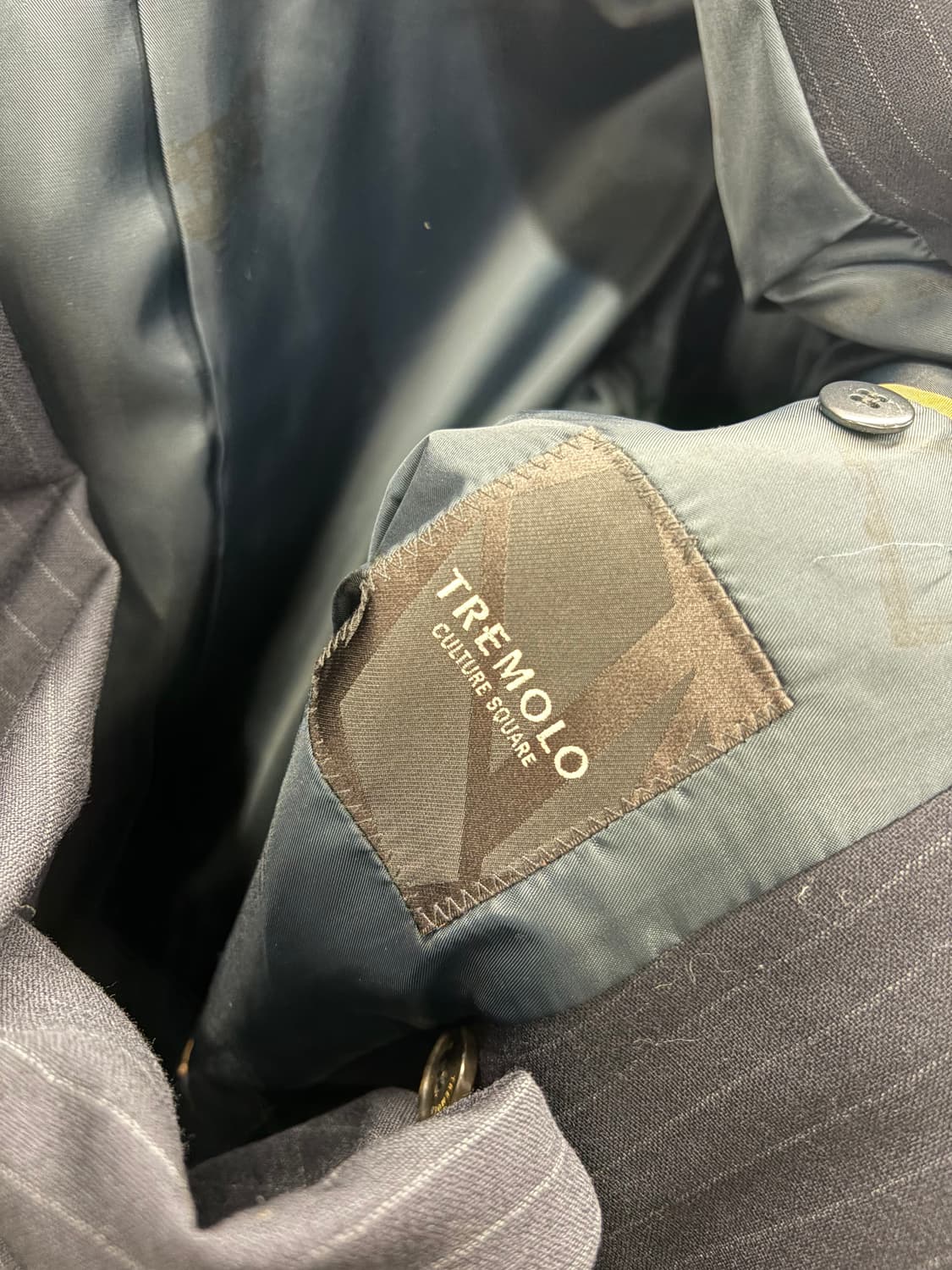 TREMOLO 핀 스트라이프 더블 자켓 110 상품이미지4