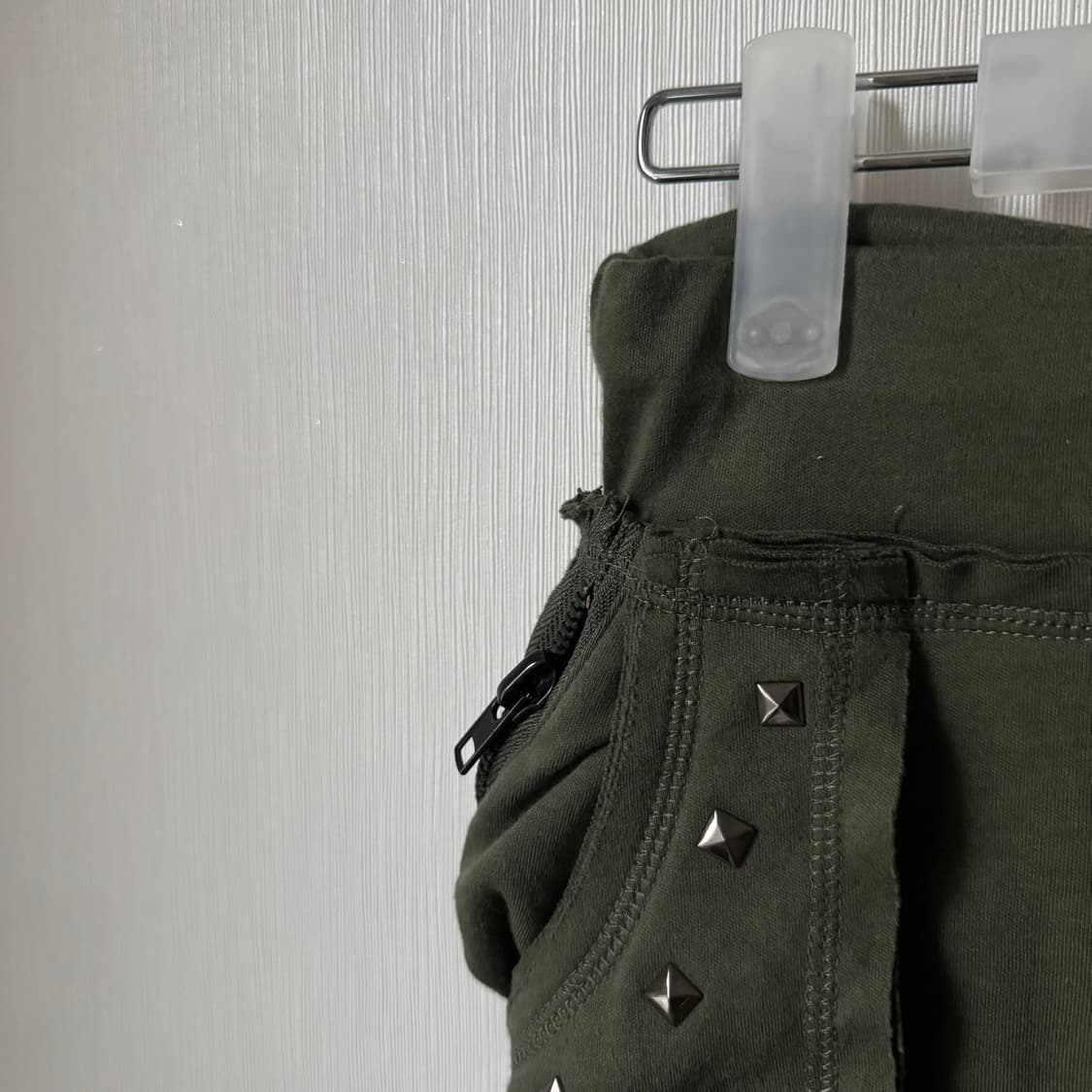 아카이브 벌룬포켓 스터드 카고 롱스커트 치마 펑크 y2k 락시크 상품이미지3