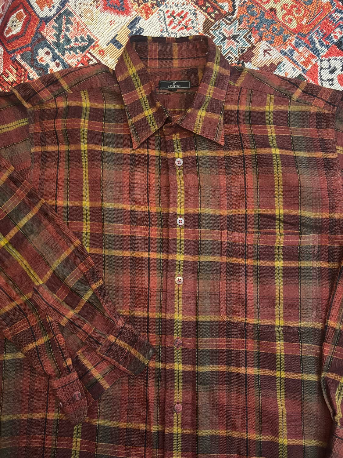 Japanese Vintage 90s check pattern 상품이미지3