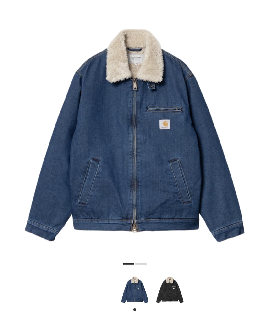 칼하트 WIP 헤럴드 자켓 블루 월 스톤 워시드 L사이즈 상품이미지1