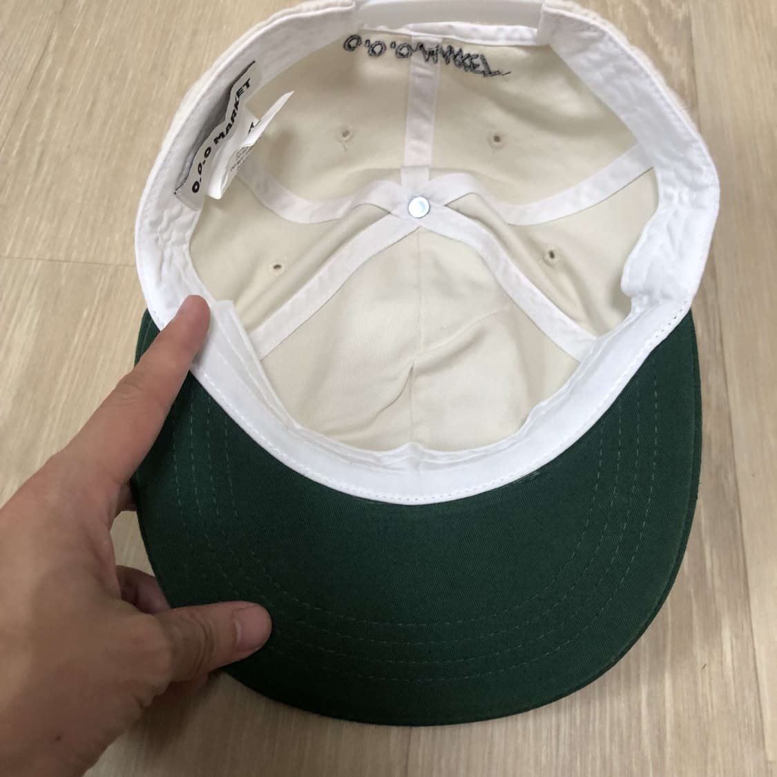 (ONE SIZE) OOO MARKET 빈티지 풋볼 캡 투톤 볼캡 상품이미지2