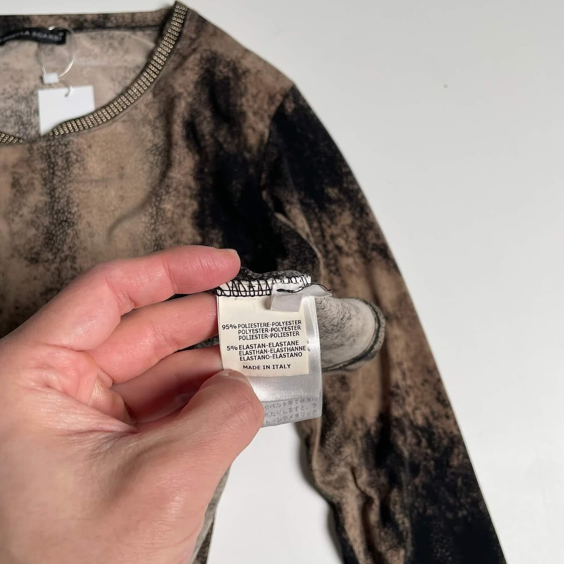 Lorella sgarbi 타이다이 패턴 비즈 롱슬리브 (italy)  상품이미지6